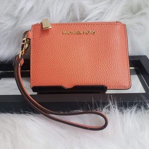 Michael Kors Leather coin Wristlet card holder